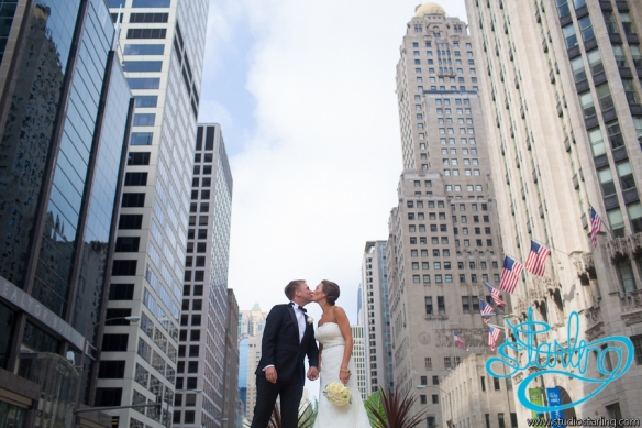 Michigan Avenue Wedding photos